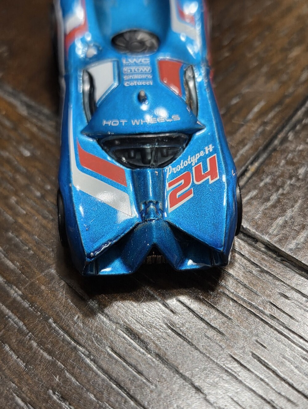 2007 Mattel Hotwheels 1186 Prototype H 24 1/64 Diecast Car Toy metallic blue - Picture 2 of 16